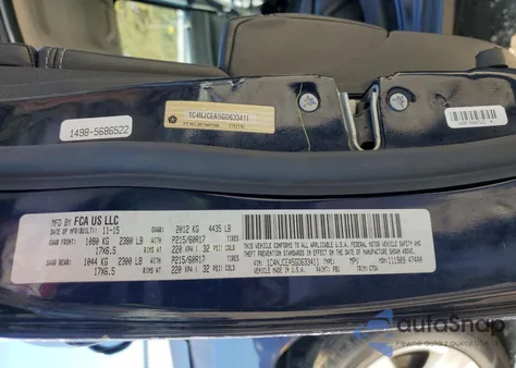 2016 Jeep Compass Latitude from USA, damaged, VIN 1C4NJCEA5GD633411